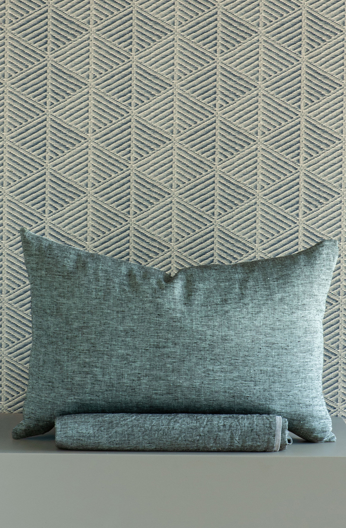 Bianca Lorenne Meiya Ocean Bedspread | Lightweight Linen Bedspread NZ image 5